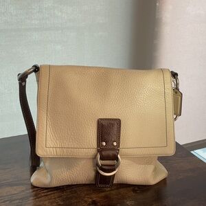 Vintage Coach Cream Shoulder Bag